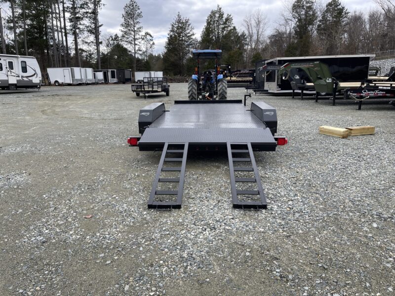 2025 Nolan 7x16 Car Hauler Trailer Metal Deck 7K GVWR - - Image 9