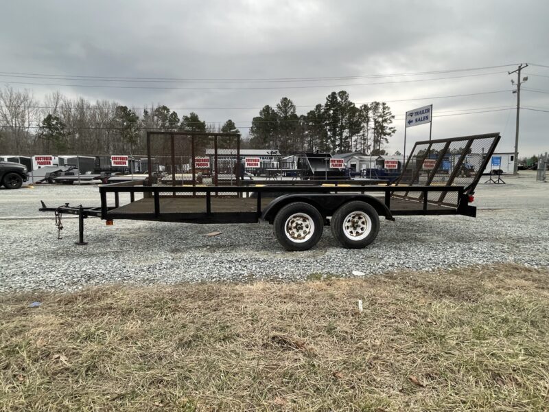 2002 Este USED 7X16 Utility Trailer Side Gate 7K GVWR for sale in Thomasville - Image 2