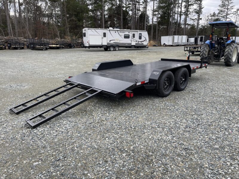 2025 Nolan 7x16 Car Hauler Trailer Metal Deck 7K GVWR - - Image 4