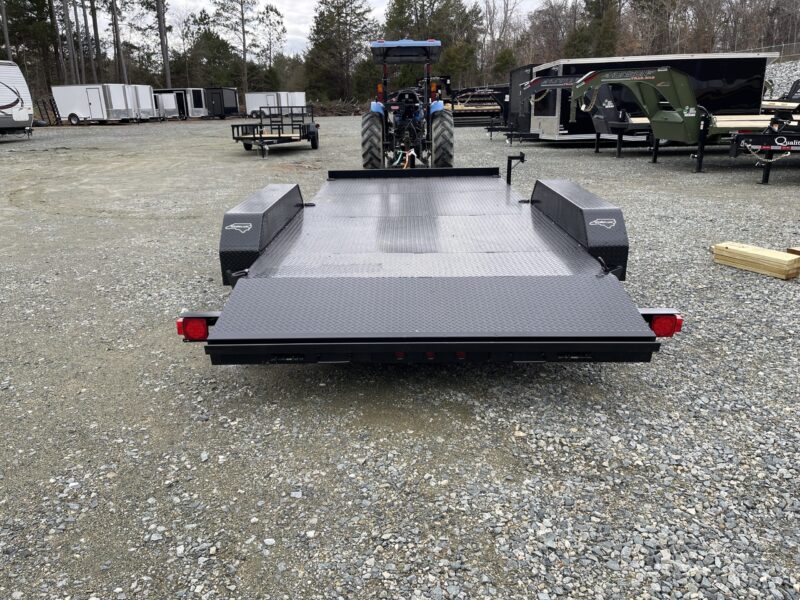 2025 Nolan 7x16 Car Hauler Trailer Metal Deck 7K GVWR - - Image 3