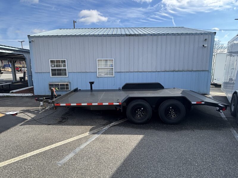 2025 Nolan Manufacturing 7x16 Car Hauler Trailer Metal Deck 7K GVWR - - Image 2