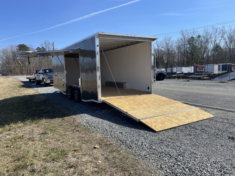 2024 Stealth Aluminum 8.5x24 Enclosed Trailer Flat Nose Ramp Torsion 10K GVWR - - Image 3