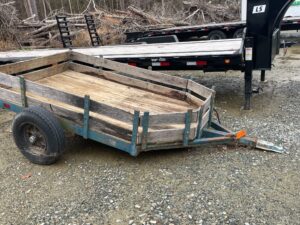 1991  USED Wood Sides 5x8 Utility Trailer 3K GVWR