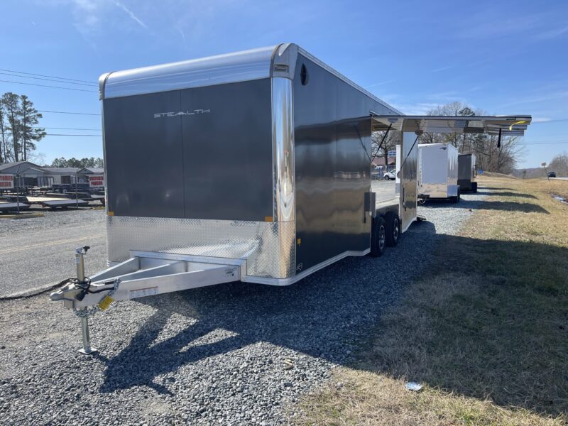 2024 Stealth Aluminum 8.5x24 Enclosed Trailer Flat Nose Ramp Torsion 10K GVWR -