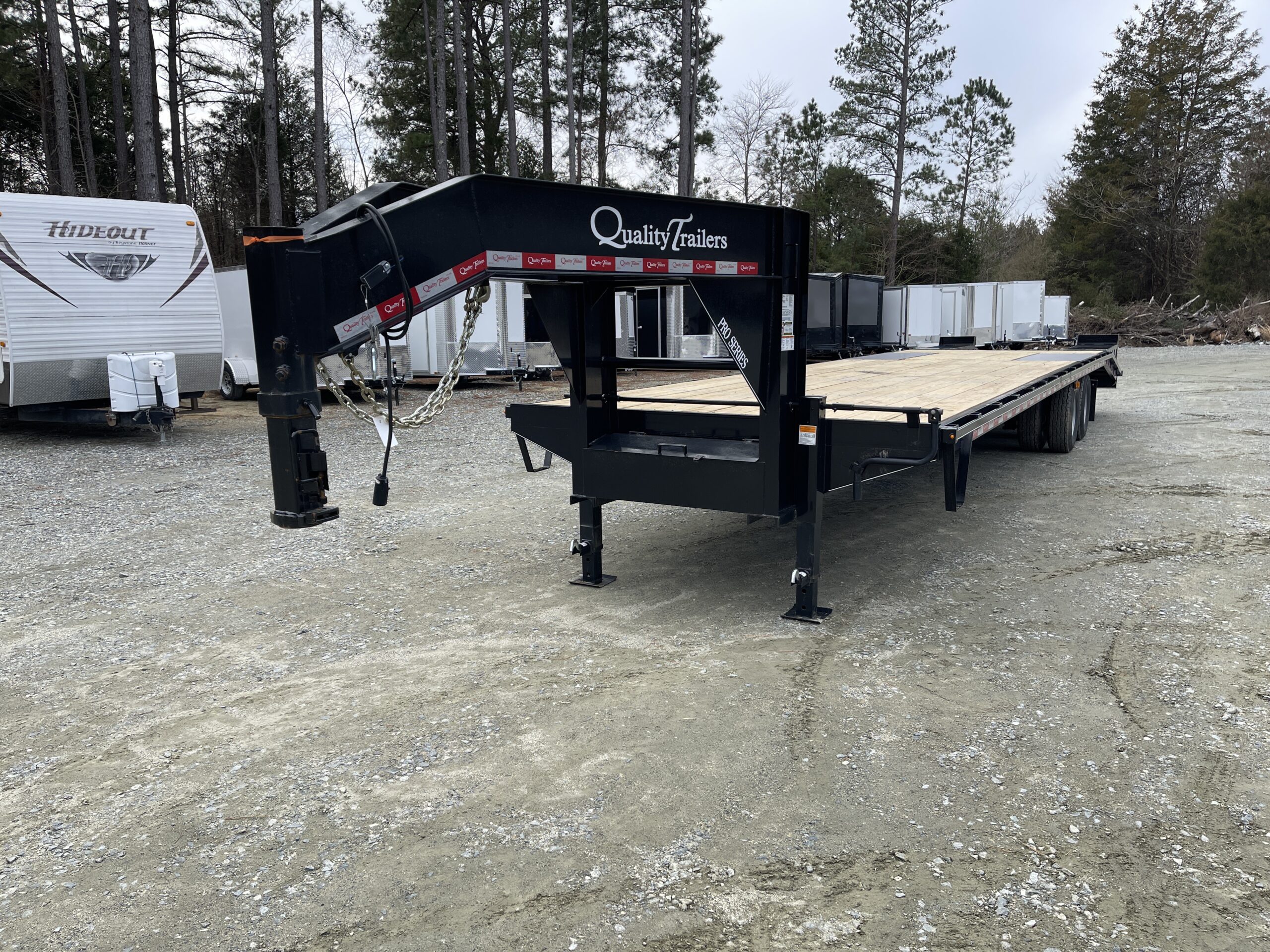 2025 Quality of OH 8.5x35 Gooseneck Deckover Equipment Trailer 25K GVWR