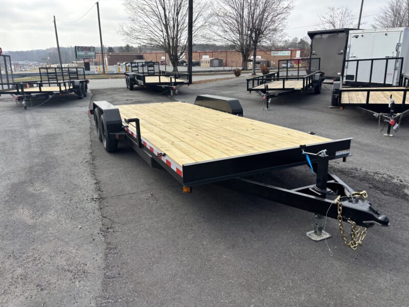 2025 Nolan Manufacturing 7x20 Car Hauler Trailer Wood Deck 7K GVWR -