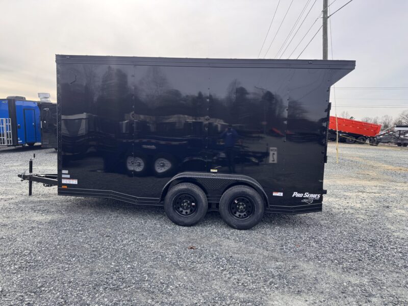 2025 Cynergy 7x14 Enclosed Trailer Pro Series Slant-V Blackout Ramp 7K GVWR - Image 3