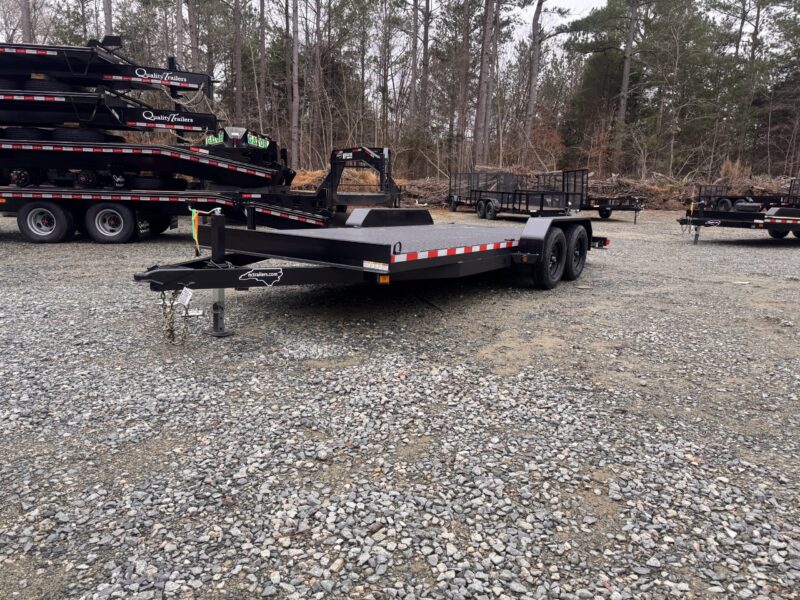 2025 Nolan 7x18 Car Hauler Trailer Metal Deck 7K GVWR