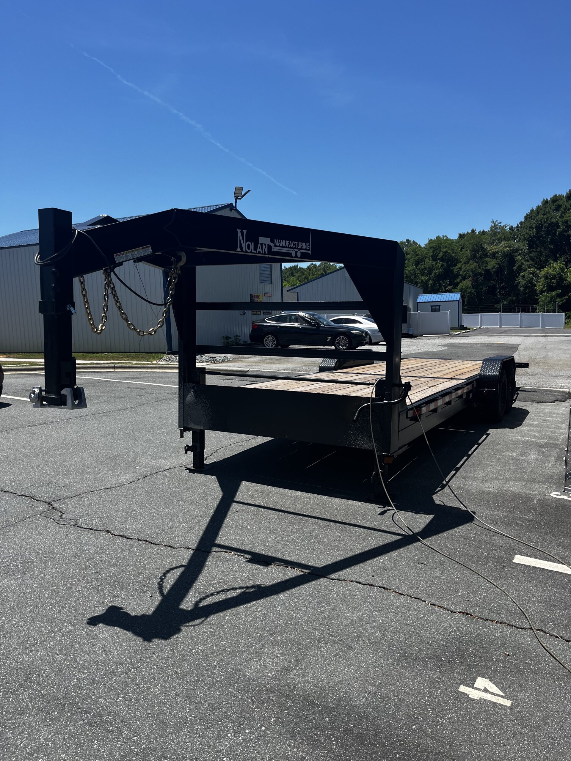 2024 Nolan Manufacturing USED 7x24 Gooseneck Equipment Tilt Trailer 17K GVWR