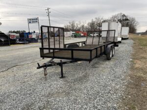 2002 Este 2002 USED 7X16 Utility Landscape Trailer Mesh Floor Side Gate 7K GVWR for sale in Thomasville