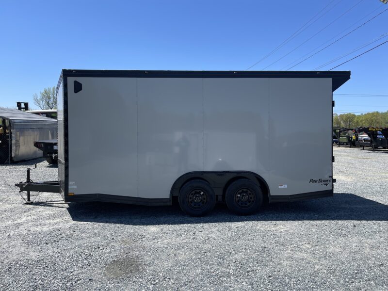 2025 Cynergy 8.5x16 Enclosed Pro Series V-Nose Ramp Black Out Package 7K - - Image 2