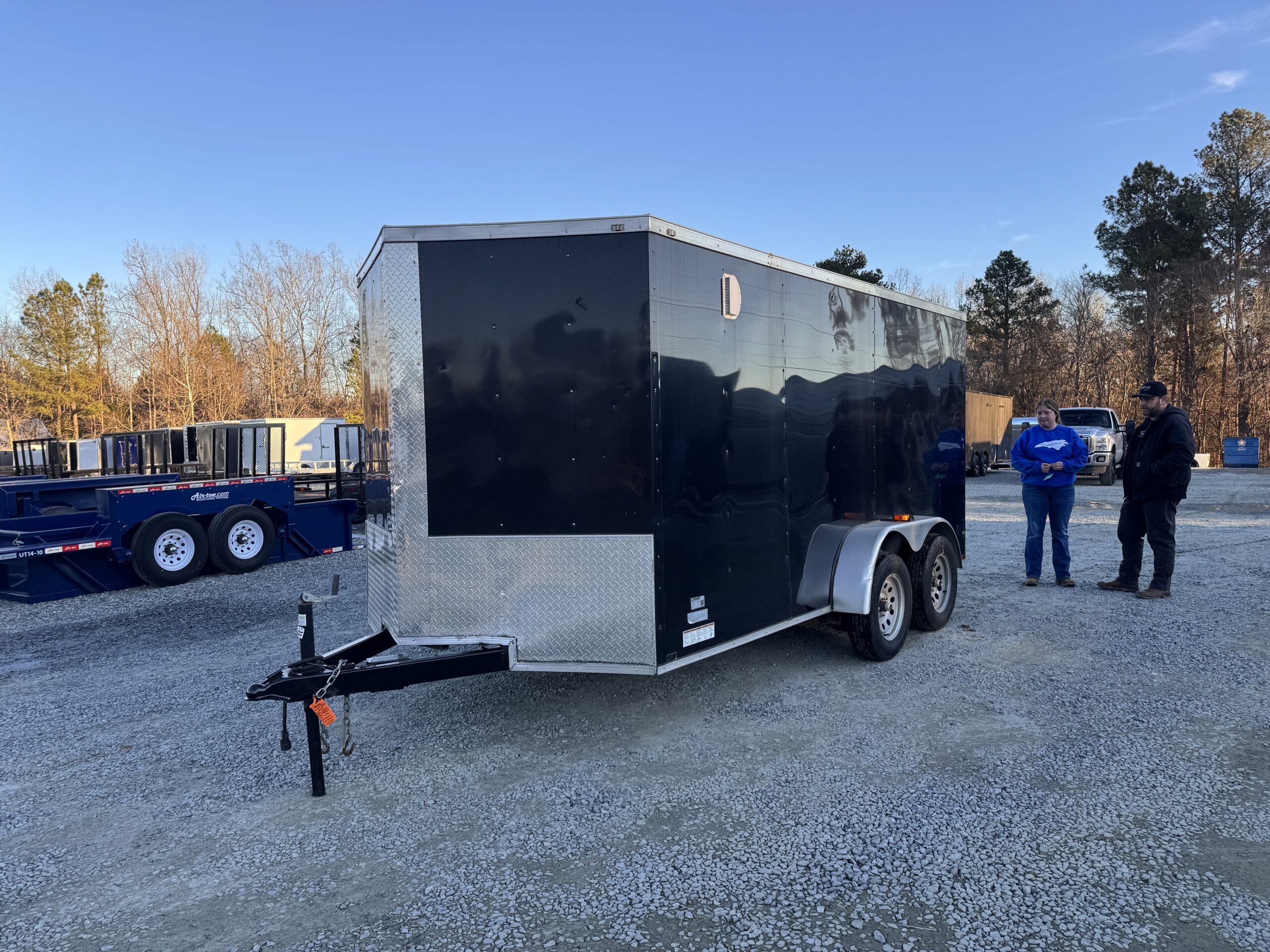 2021 Quality Cargo USED 7x14 Enclosed Trailer STD Ramp 7K GVWR