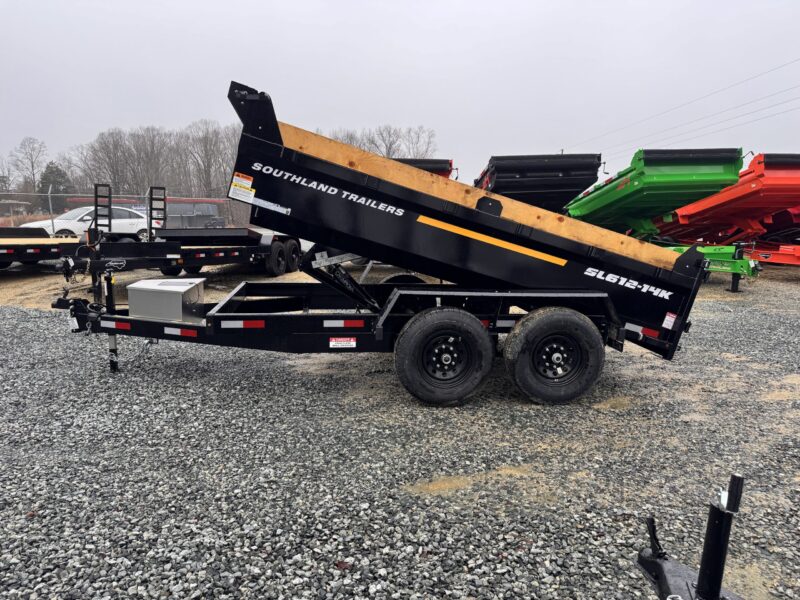 2025 Southland SL612-14K 6x12 Dump Trailer 2' Sides 15K GVWR