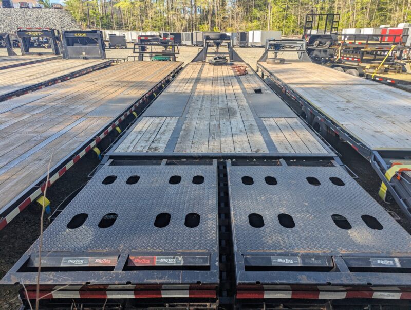 2020 Big Tex Used 25GN 8.5x35+5 Gooseneck Deckover Equipment Trailer Mega Ramps 26K GVWR - Image 10