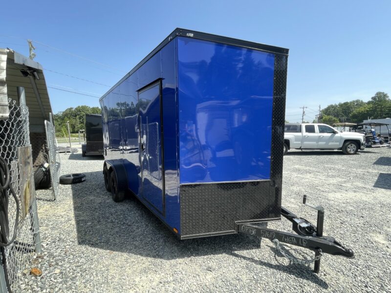 2025 Quality Cargo 7x16 Enclosed DEL Slant-V Ramp 7K -