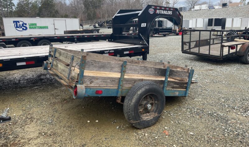 1991  USED Wood Sides 5x8 Utility Trailer 3K GVWR - Image 2