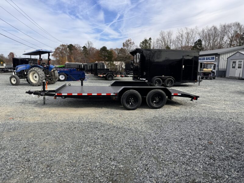 2025 Nolan 7x16 Car Hauler Trailer Metal Deck 7K GVWR - - Image 3