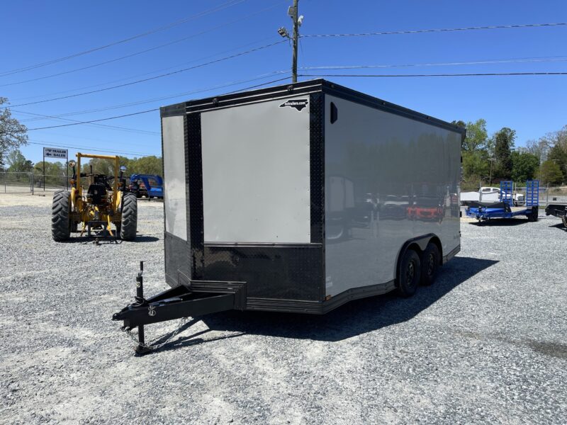 2025 Cynergy 8.5x16 Enclosed Pro Series V-Nose Ramp Black Out Package 7K -