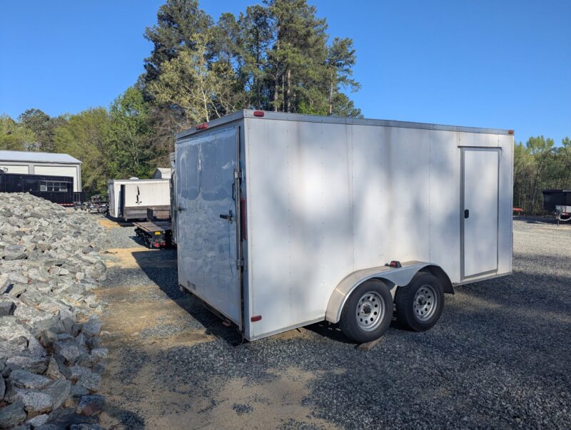 2018 South Ga Cargo USED 7X14 ENCLOSED WITH RAMP WHITE 7K - Image 4