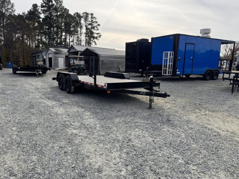 2025 Nolan 7x16 Car Hauler Trailer Metal Deck 7K GVWR - - Image 8