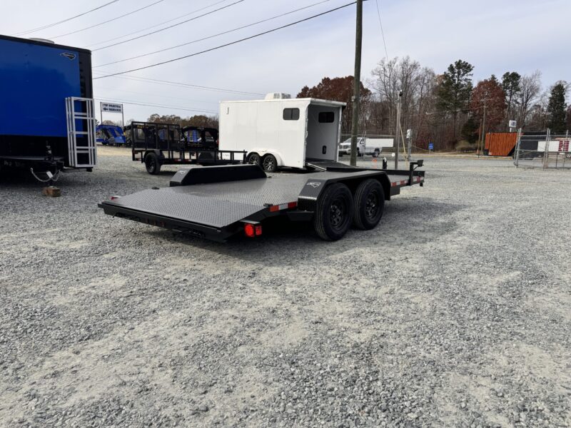 2025 Nolan 7x16 Car Hauler Trailer Metal Deck 7K GVWR - - Image 6