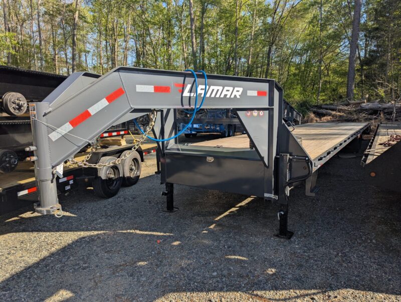 2025 Lamar 8.5x40 Gooseneck Deckover Equipment Trailer 16K GVWR -
