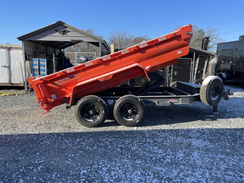 2025 Horizon HZ7 7x12 Dump Trailer 2' sides 15K GVWR for sale in Thomasville - Image 4