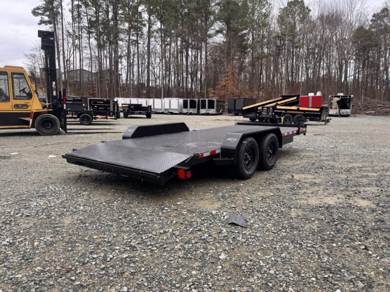 2025 Nolan 7x18 Car Hauler Trailer Metal Deck 7K GVWR - Image 8