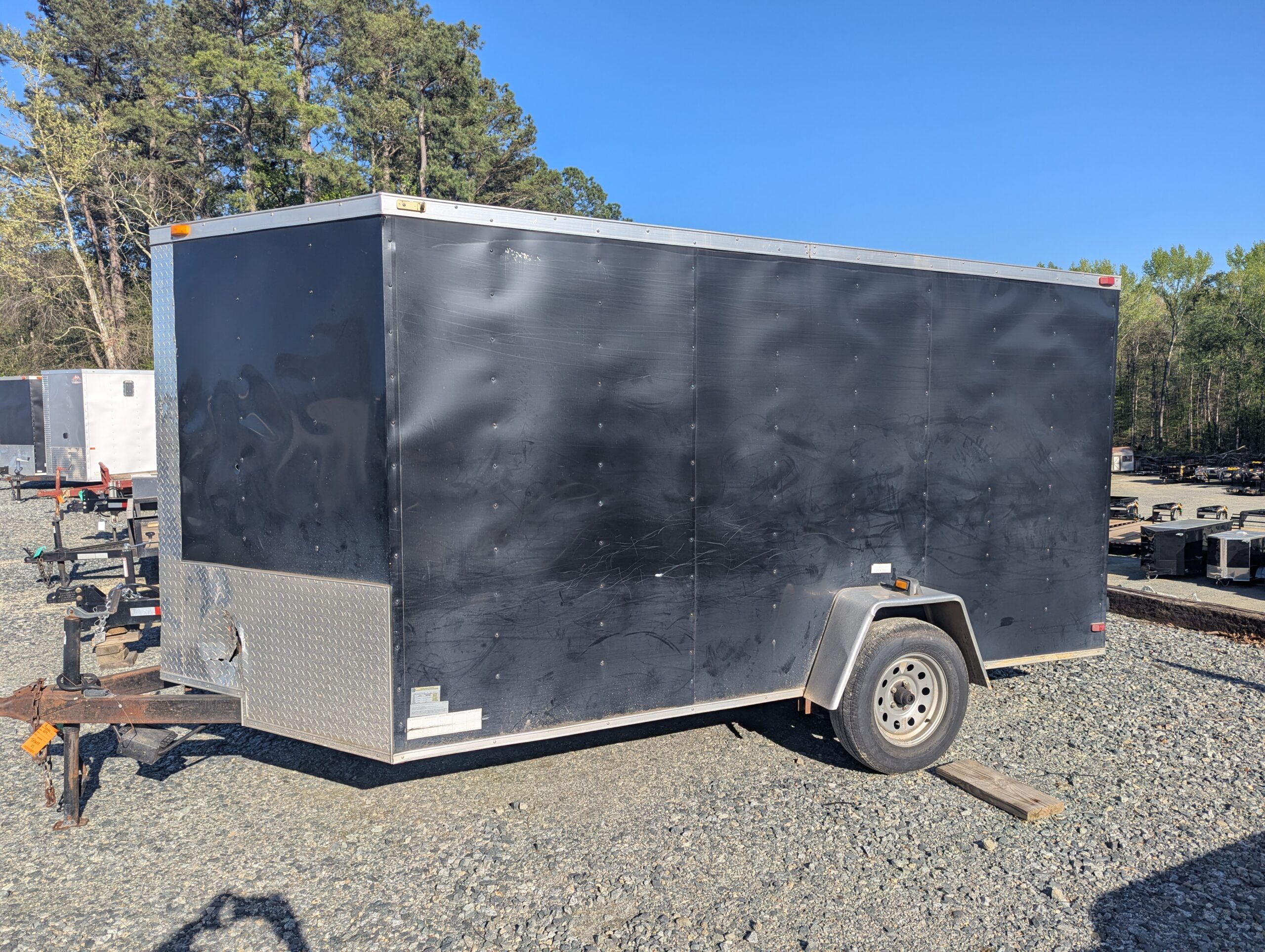 2017 Sgac USED 6X12 ENCLOSED WITH RAMP 3K BLACK