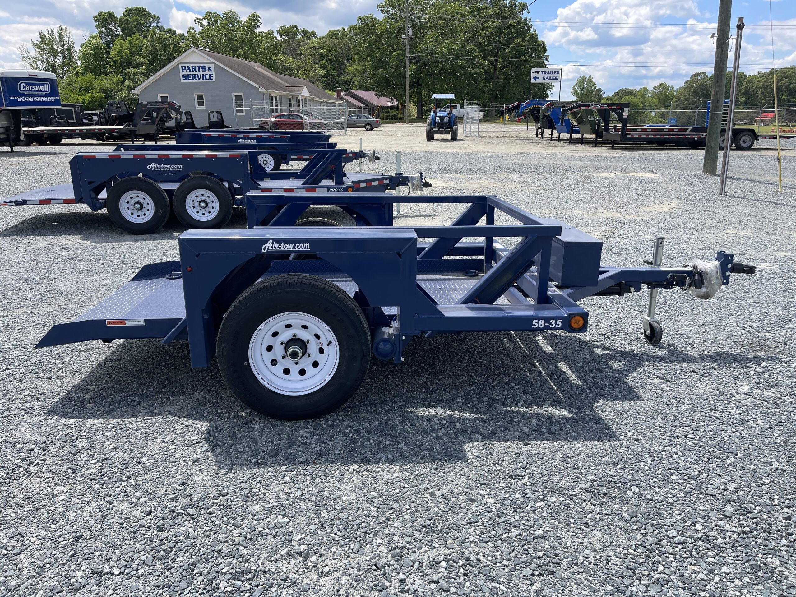 2025 Air-Tow S8-35 4x8.5 Drop Deck Trailer 3.5K Payload -