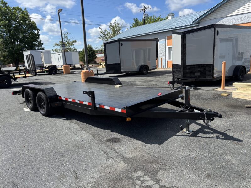 2025 Nolan Manufacturing 7x18 Car Hauler Trailer Metal Deck 7K GVWR