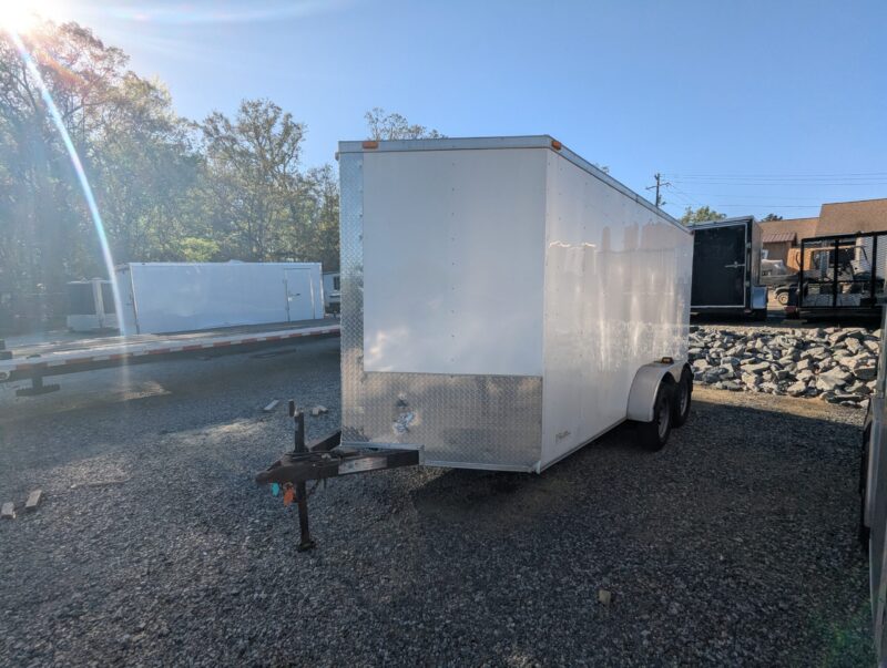 2018 South Ga Cargo USED 7X14 ENCLOSED WITH RAMP WHITE 7K - Image 7