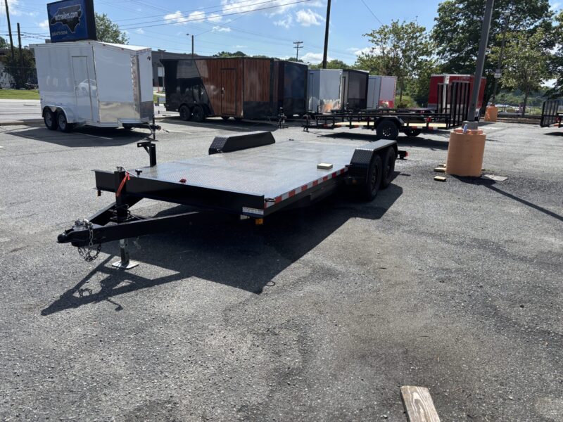 2025 Nolan Manufacturing 7x18 Car Hauler Trailer Metal Deck 7K GVWR - Image 4