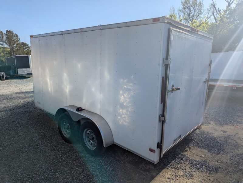 2018 South Ga Cargo USED 7X14 ENCLOSED WITH RAMP WHITE 7K - Image 9