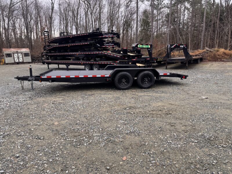 2025 Nolan 7x18 Car Hauler Trailer Metal Deck 7K GVWR - Image 2