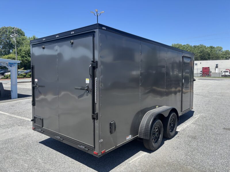 2025 Quality Cargo 7x16 Enclosed STD Blackout Package Ramp 7K - Image 3