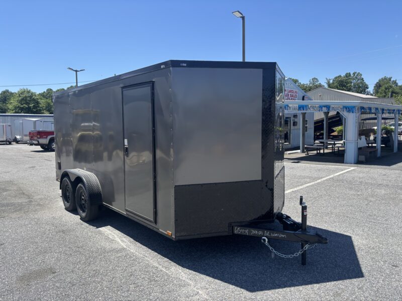 2025 Quality Cargo 7x16 Enclosed STD Blackout Package Ramp 7K