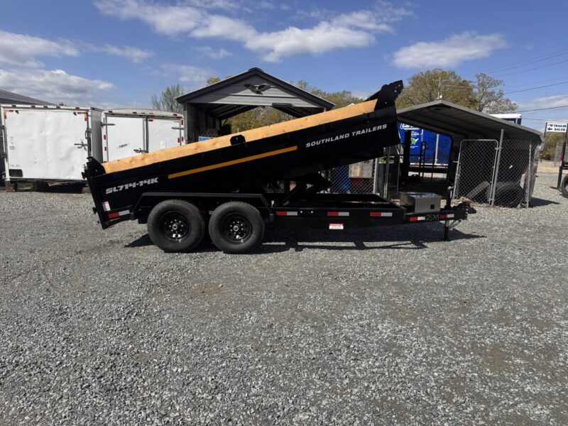 2025 Southland SL714-15K 7x14 Dump Trailer 2' Sides 15K GVWR