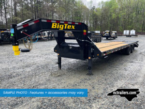 2025 Big Tex 22GN 8.5x25 Gooseneck Deckover Equipment Trailer Mega Ramps 24K GVWR
