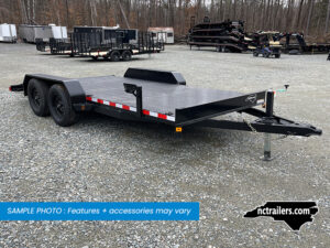 2025 Nolan 7x16 Car Hauler Trailer Metal Deck 7K GVWR - O