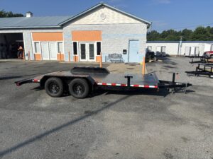 2025 Nolan Manufacturing 7x16 Car Hauler Trailer Metal Deck 7K GVWR