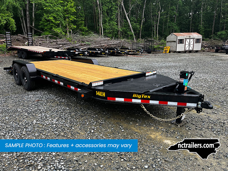 2025 Big Tex 14EH 7x16 Equipment Trailer Mega Ramps 15.4K GVWR - O