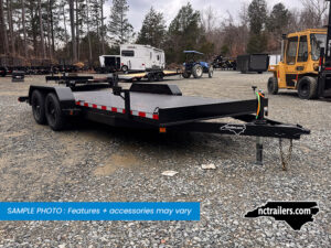 2025 Nolan 7x18 Car Hauler Trailer Metal Deck 7K GVWR - On Order