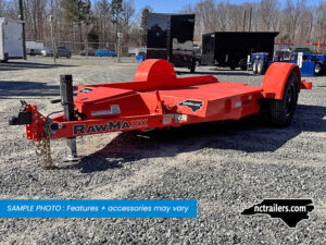 2025 RawMaxx SGX 7x12 Equipment Trailer Single-Axle Tilt 7K GVWR - On Order