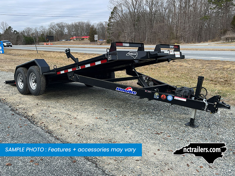 2025 Hawke 7x20 Equipment Trailer Power Tilt 10K GVWR - O