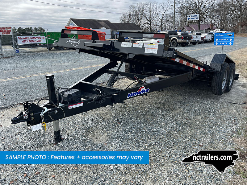 2025 Hawke 7x20 Equipment Trailer Power Tilt 12K GVWR - O