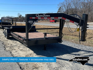 2025 Quality Of Ohio 7x24 Gooseneck Equipment Trailer 60/40 Tilt 17K GVWR