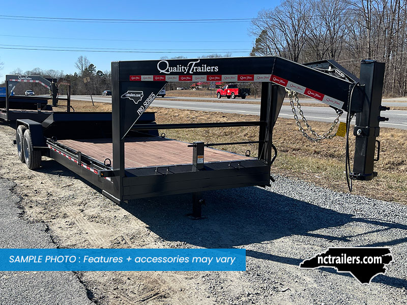 2025 Quality Of Ohio 7x24 Gooseneck Equipment Trailer 60/40 Tilt 17K GVWR