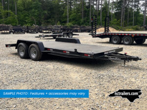 2025 Quality Of Ohio 7x18 Car Hauler Trailer Metal Deck 8.5K GVWR