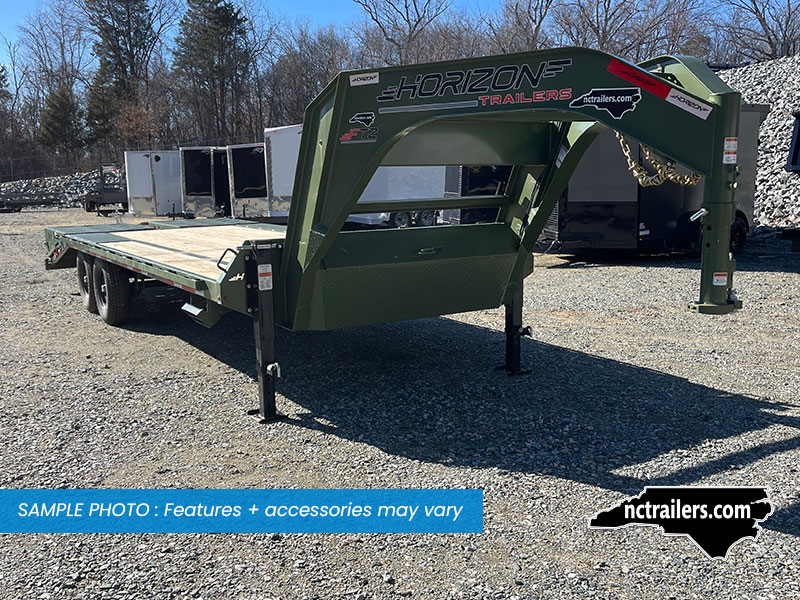 2025 Horizon FTZ 8.5x22 Deckover Gooseneck Equipment Trailer 15K GVWR